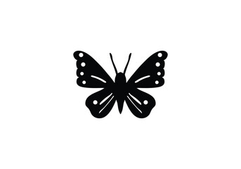 minimal style Admiral Butterfly icon illustration design