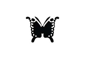 minimal style Admiral Butterfly icon illustration design