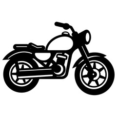 Obraz premium Motorbike, Motorcycle Icon Illustration in Trendy Flat Isolated on White Background. SVG Vector