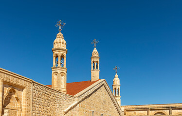 Mor Gabriel Monastery in Midyat, Mardin. Turkey. Mor Gabriel Monastery is the oldest surviving...