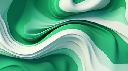 wallpaper abstrack organic liquid ilustration green white