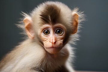 Portrait of monkey child