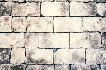 Fototapeta premium Panoramic Display of Vintage Red Brick Masonry