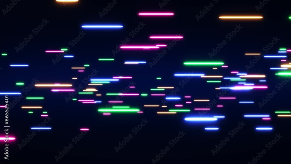 Poster abstract colorful background with bright neon rays and glowing lines. pink red blue looping backgrou