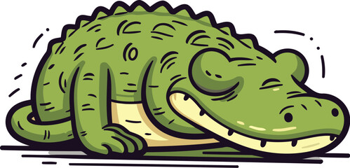 Crocodile icon. Vector illustration of a crocodile.