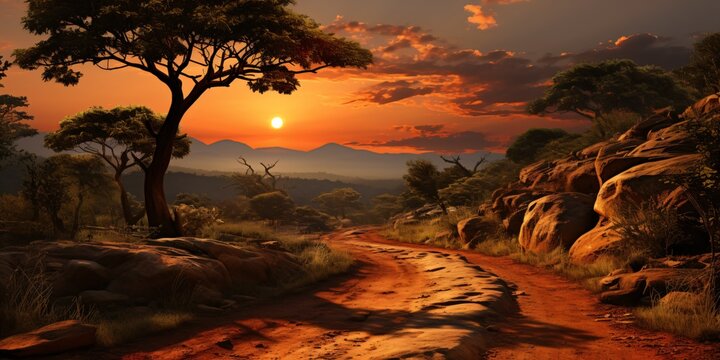 impressive and spectacular african landscape