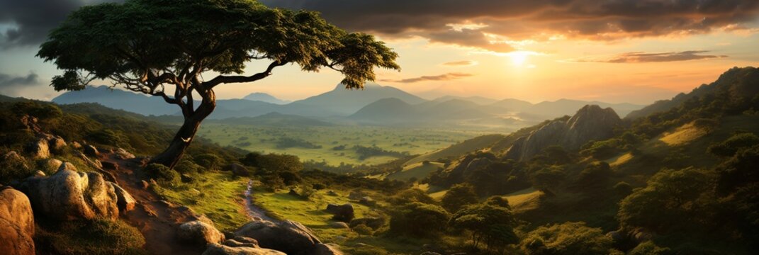 impressive and spectacular african landscape