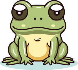 Frog. Cute cartoon character. Colorful vector illustration.