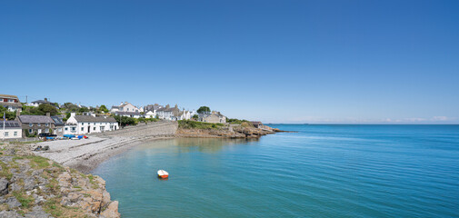 Naklejka na ściany i meble The village of Moelfre on the north coast of Anglesey in Wales