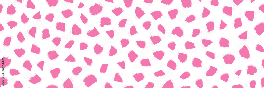 Poster vector ink brush abstract seamless pattern. endless bold brush stroke texture. hand painted light pi