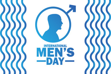 International Men's Day Vector illustration. Suitable for greeting card, poster and banner