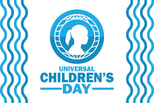 Universal Children's Day. Vector illustration for greeting card, poster and banner.