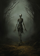 Fototapeta premium Unveiling Infinity: An Abstract Abstraction Poster Design Exploring the Boundless Realm of Form and Color, Crafted by Generative AI