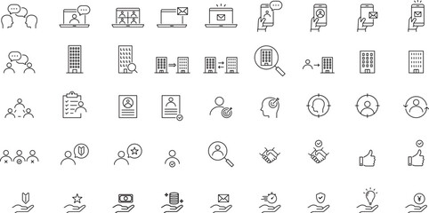 ビジネスに関するアイコンセット