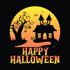 Happy Halloween Vintage Shirt, Happy Halloween Svg, Vintage, Halloween Shirt Print Template