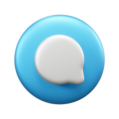 Quote box 3d illustration icon or text box 3d icon illustration or 3d message box icon or speech bubble 3d icon box