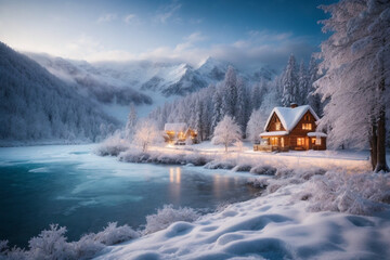 background of natural conditions during winter