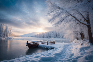 background of natural conditions during winter