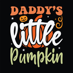 Daddy's Little Pumpkin Shirt, Pumpkin Vector, Daddy Lover Shirt