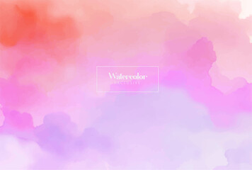 Pink watercolor background, abstract watercolor background with space