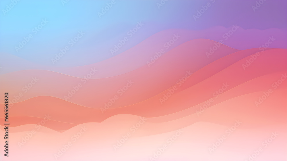 Poster waves gradient trend background