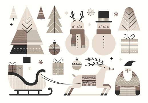 Minimalist Christmas Illustrations