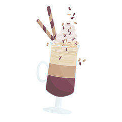 glass of irish coffee	
