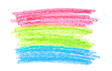 Grunge hand draw, scribble colorful hatching, palette wax pastel, crayon isolated on white,...