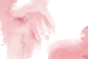 Fototapeta premium Abstract horizontal pink watercolor background. Vector element.