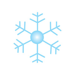 snowflake on white background