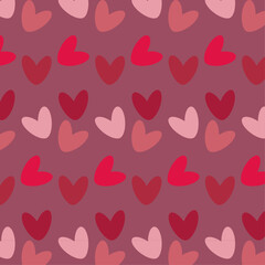 seamless background with hearts