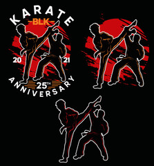 Karate design Handrawing