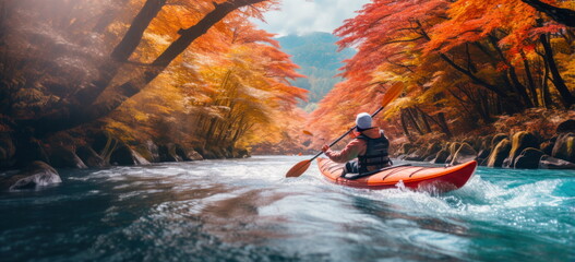 entering fall territory. quiet kayakking.