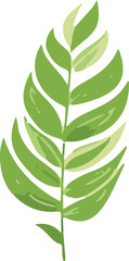 Minimalistic vector illustration of tropical leaves.