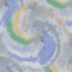 Tie Dye Vector Boho. Blue Yellow Shirt. Brush Endless Tie Die. Gray Seamless Batik. Blue Swirl Background. Yellow Blue Print. Colorful Tiedye Pattern. Gray Vector White Grunge. Yellow Dye Background