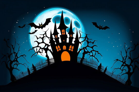 a Halloween day's night background.