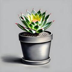 Diverse Cacti Art: The Colorful Desert Series.(Generative AI)