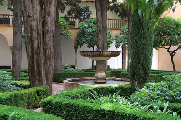 Fountain inside Alhambra, Granada, Spain