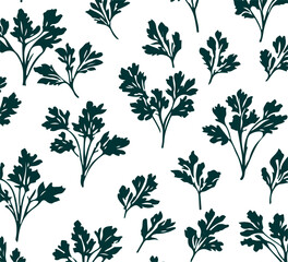 parsley hand drawn pattern texture vecto