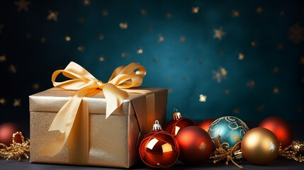 New Year's holiday background, beautiful card.