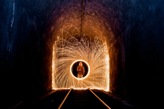 Cerchio di fuoco in galleria