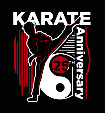 Karate 25th anniversary logo