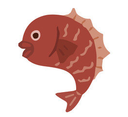 ラフな鯛のイラスト素材
