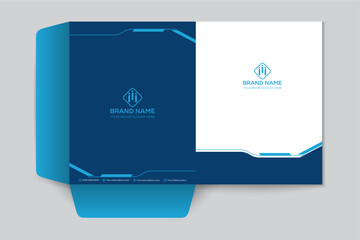 Real estate property presentation folder template design