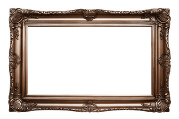 Bronze painting frame, cut out