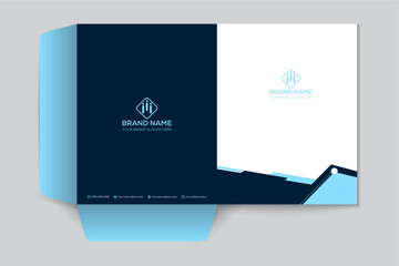 Gradient real estate presentation folder design