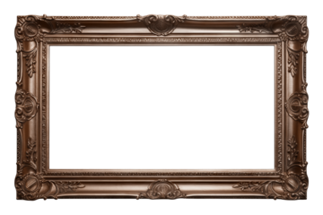 Bronze painting frame, cut out