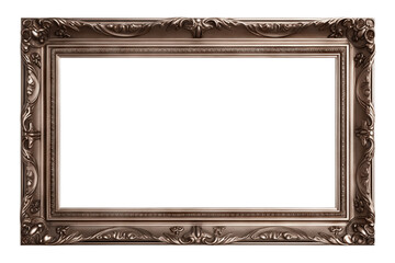Bronze painting frame, cut out