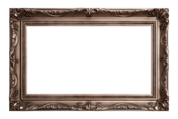 Bronze painting frame, cut out