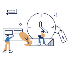 Business Concept. Data analysis concept with business graph. making marketing research or financial reports.